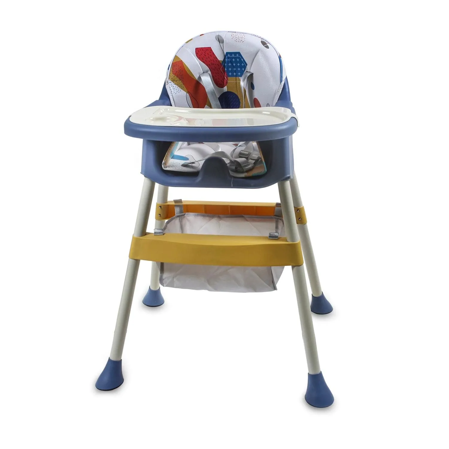 3 In 1 Adjustable Feeding Booster High Chair Abstract - Blue