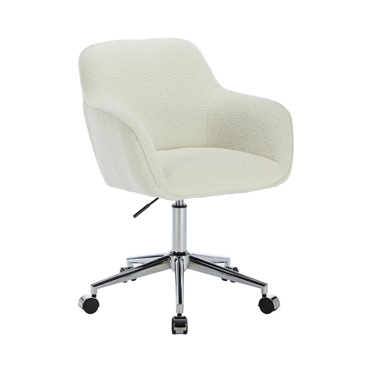 Ava Boucle Office Arm Chair