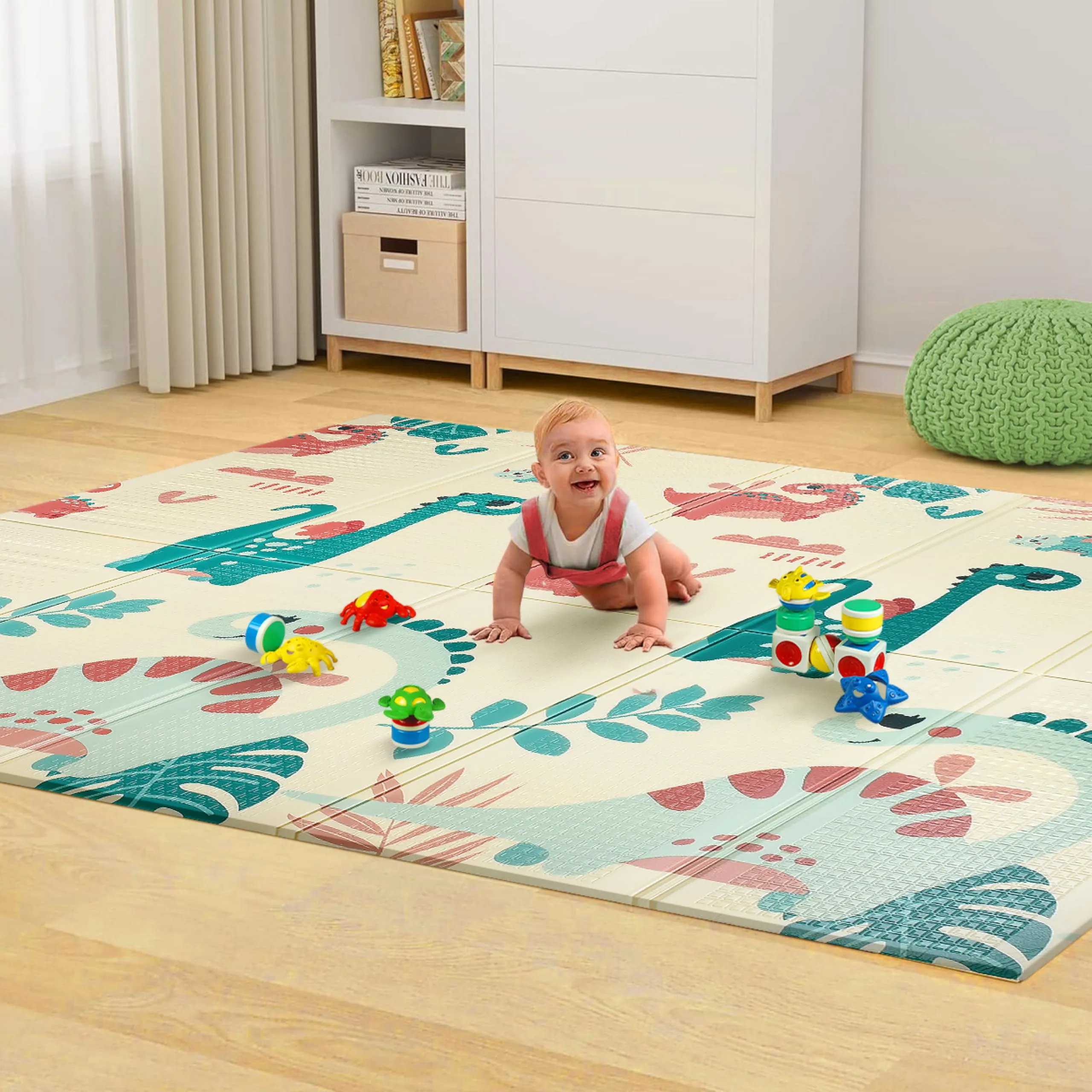 Baby Play Floor Mats For Babies And Toddlers - 74l X 40w X 10h Cm Thick