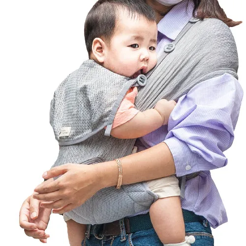 BAEKHYOJUNG Gray Wrap Baby Carrier Elastic New Born Baby Babies 15kg