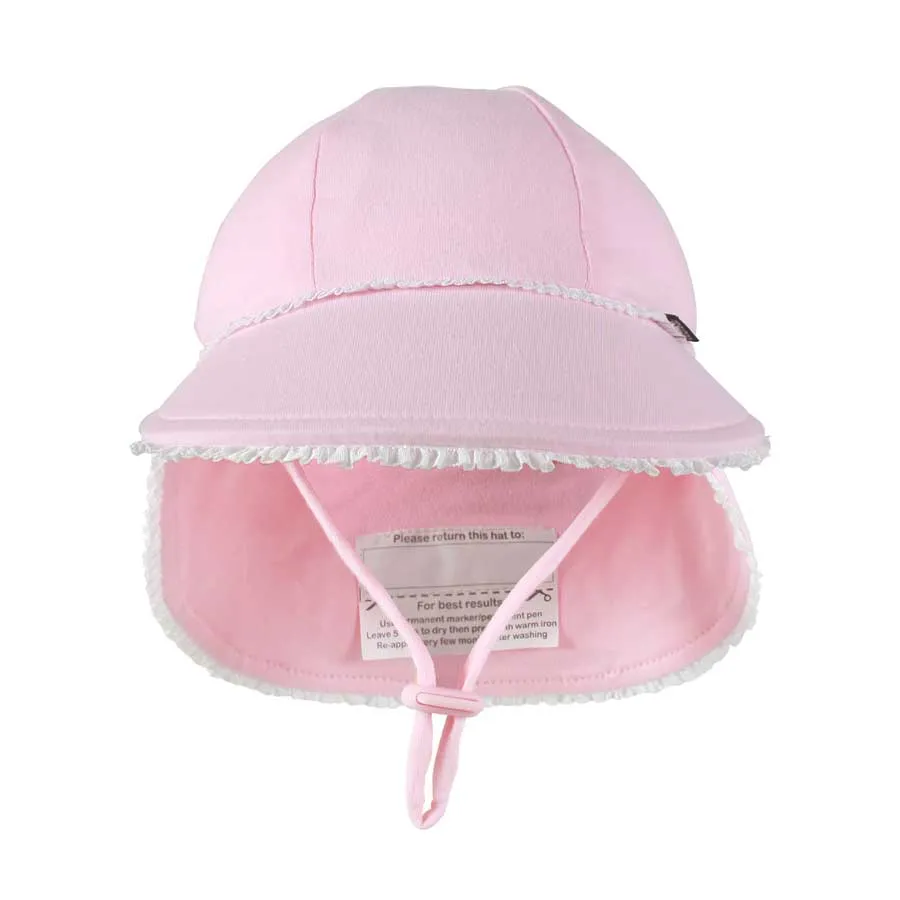 Bedhead Legionnaire Hat Ruffle Trim Blush