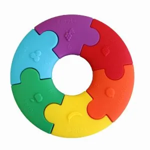 Colour Wheel Rainbow   Pastel Baby Sensory Chew Toy