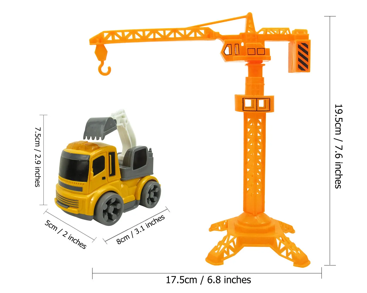 Construction Vehicles Truck Toys with Play Mat for Kids