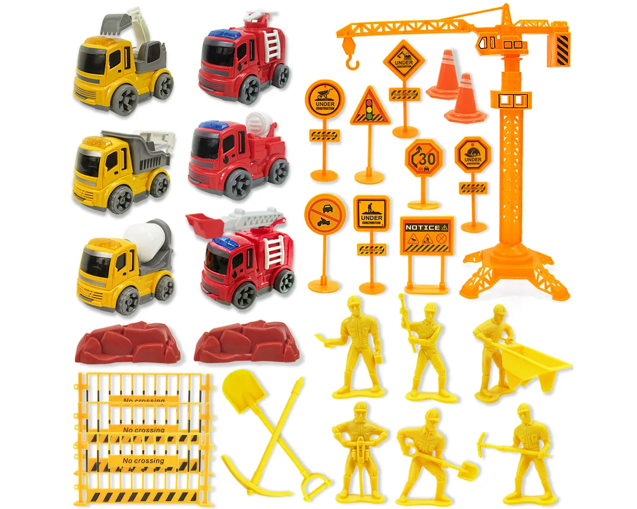 Construction Vehicles Truck Toys with Play Mat for Kids