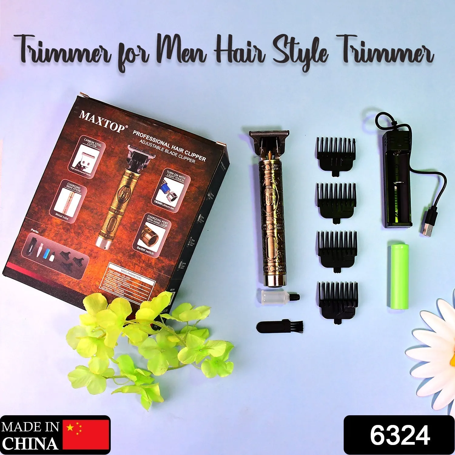 Hair Trimmer for Men Hair Style Trimmer, Professional Hair Clipper, Adjustable Blade Clipper & Shaver for Men