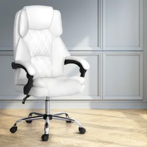 High-Back Recliner Office Chair Leather PU, PVC - Artiss