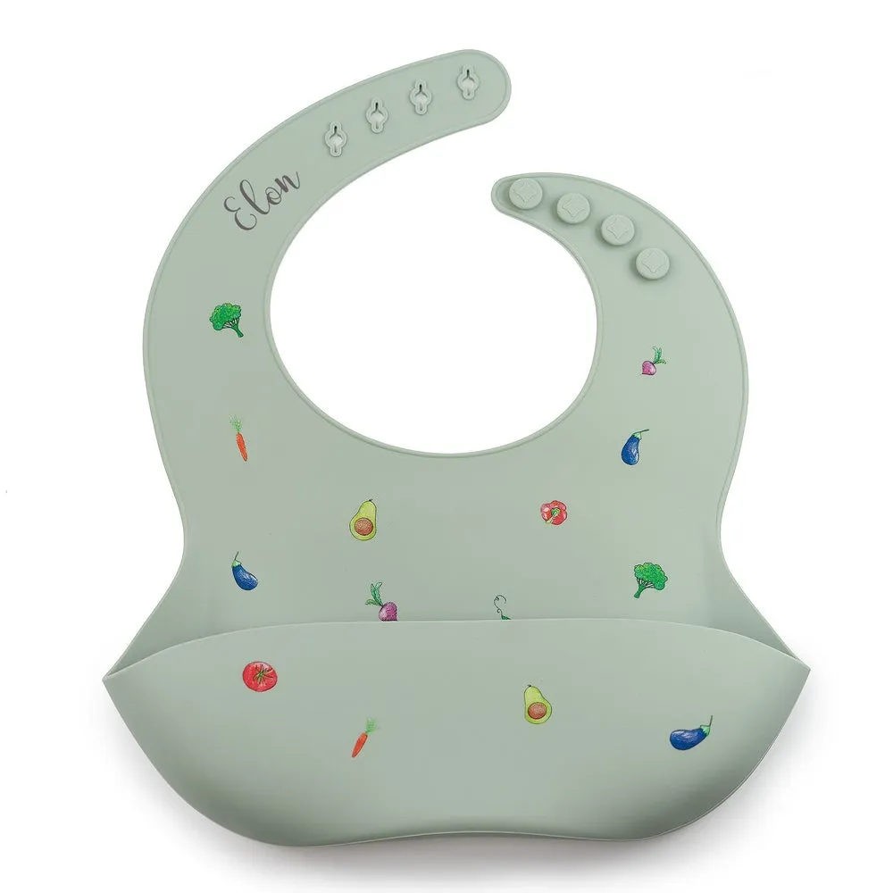 JBØRN Silicone Baby Feeding Bib