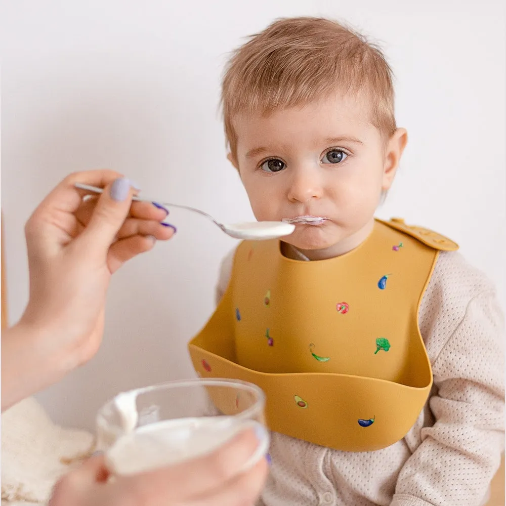 JBØRN Silicone Baby Feeding Bib