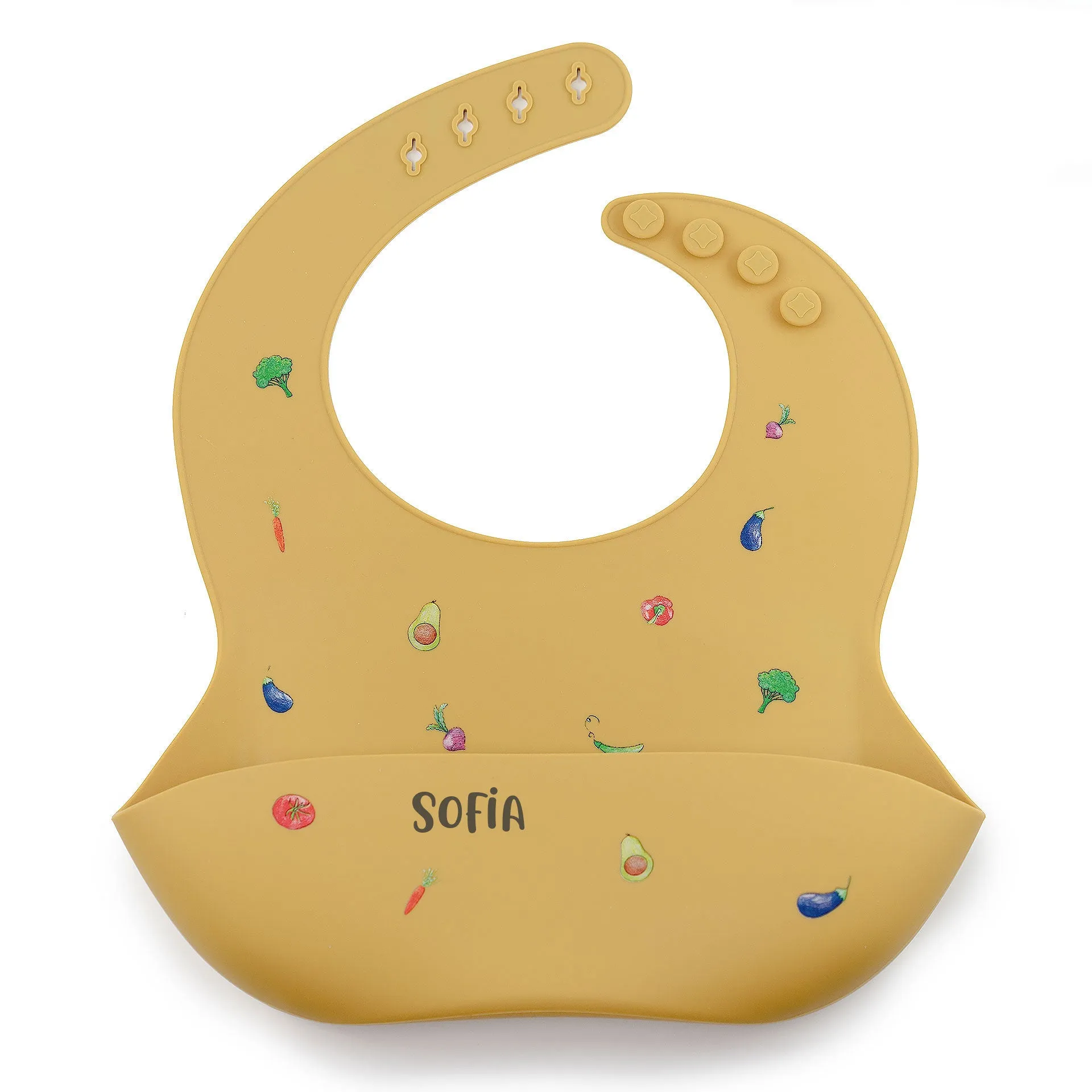 JBØRN Silicone Baby Feeding Bib