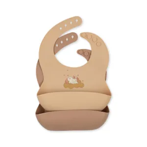 Konges Sløjd 2 Pack Silicone Bibs Unicorn