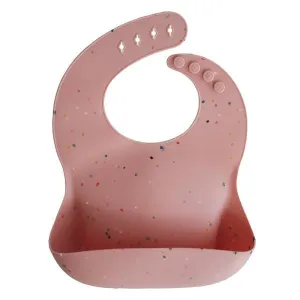 Mushie Bib Powder- Pink Confetti