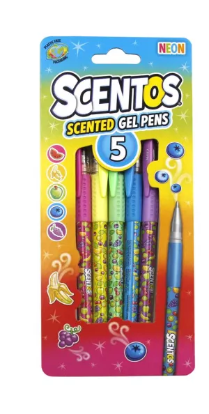 Neon Gel Pens - pack of 5