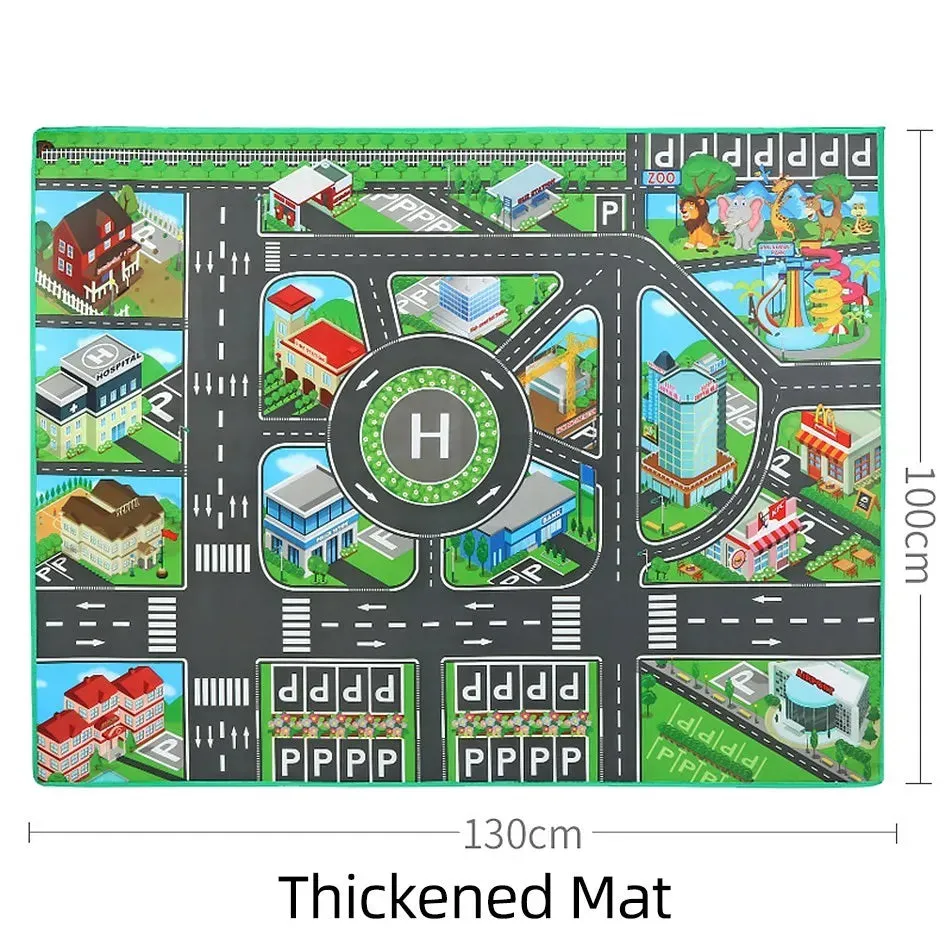 Parking Lot Road Sign Map For Kids