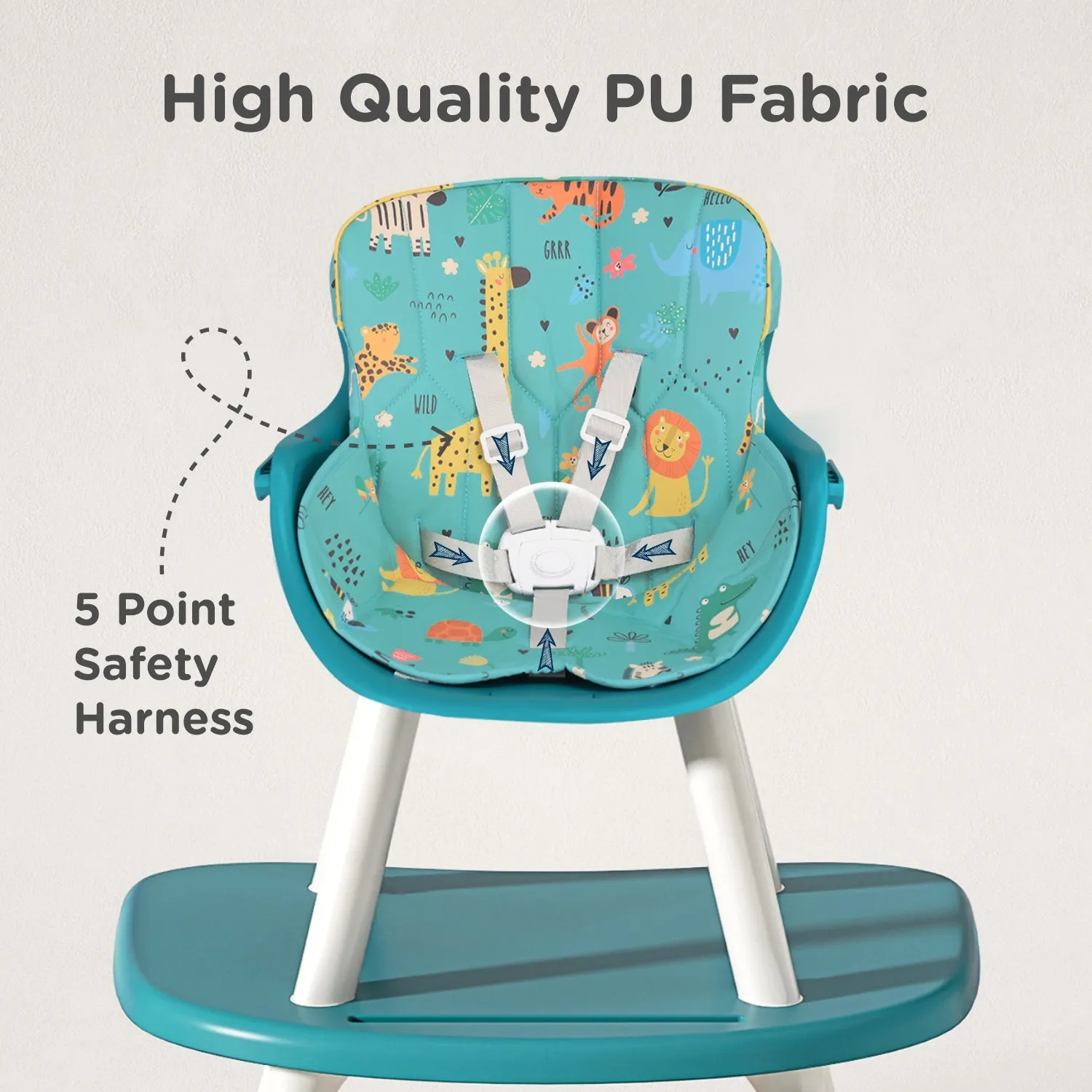 R for Rabbit Cherry Berry Safari Baby High Chair