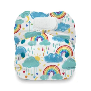 Rainbow Natural Newborn Hook & Loop AIO Diaper