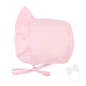 Ruffle Moonstitch Edge Baby Bonnet