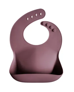 Silicone Baby Bib – Dusty Rose