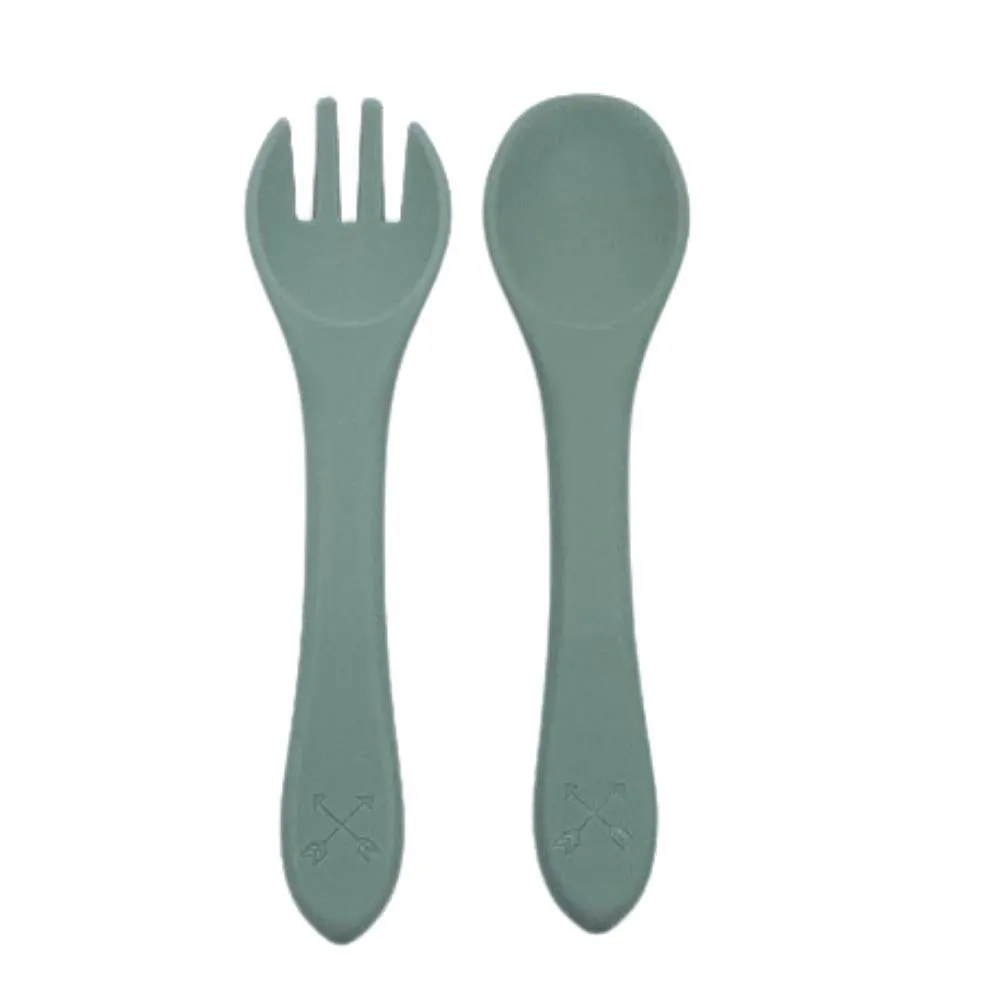 SILICONE CUTLERY SET - 6 COLOURS