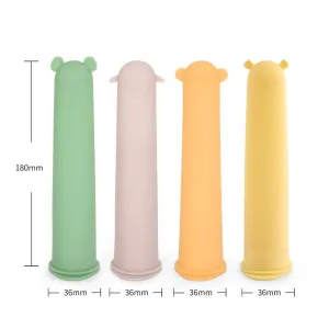 Silicone Ice Pop Mould Set (4 pcs)