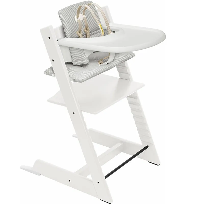 Stokke Tripp Trapp High Chair2 with Cushion, Newborn Set and Stokke Tray