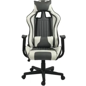 TITAN-X SERIES/ 1063 GAMING CHAIR (GREY & WHITE)