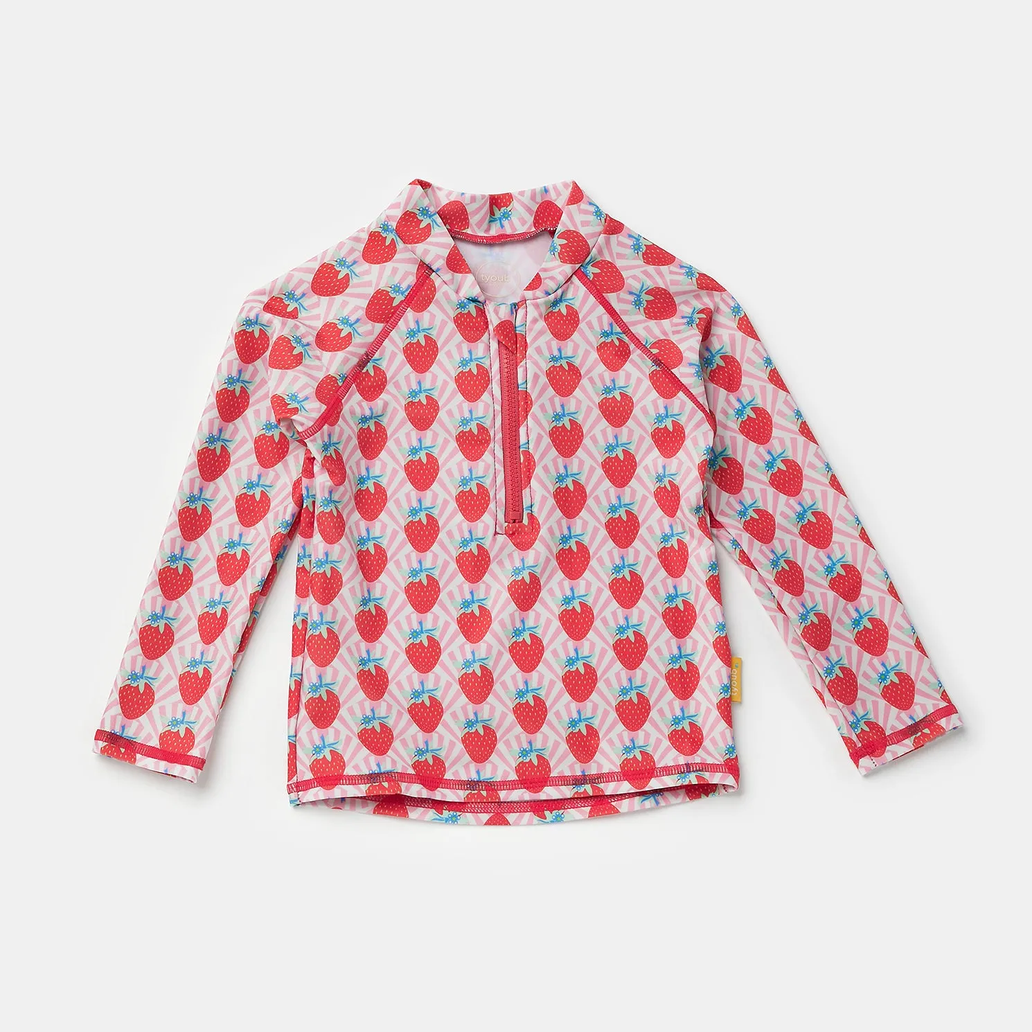 Tyoub Long Sleeve Rash Guard Recycled Strawberry Sundae Kids