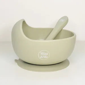 Wave Bowl & Spoon - Olive