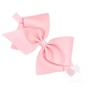 Wee Ones Bows - Mini King with Band - Light Pink